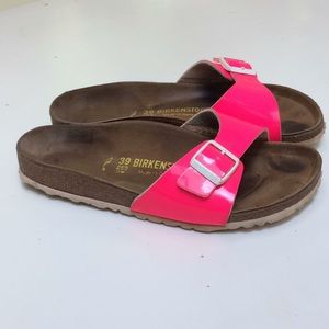 BIRKENSTOCK | Pink Neon Sandals Size 8